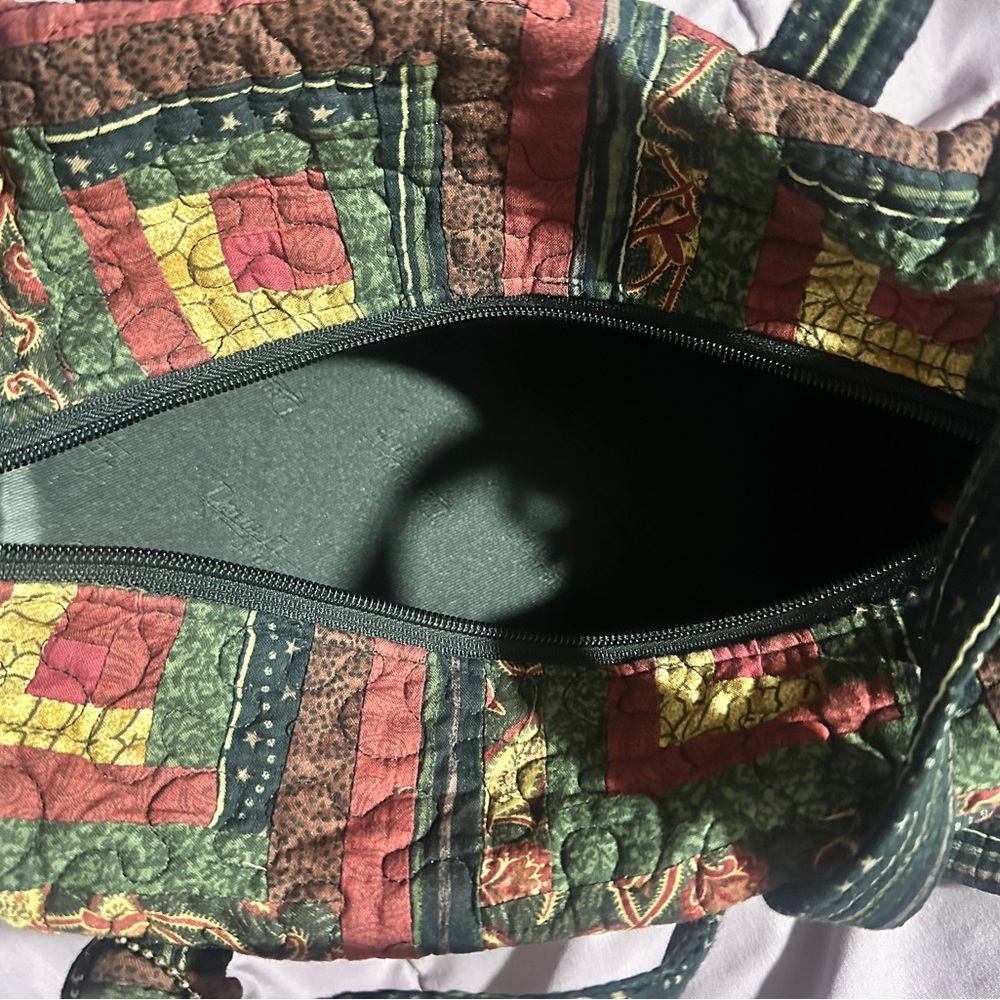 Donna Sharp Patchwork Shoulder Bag - Red And Green - image 3